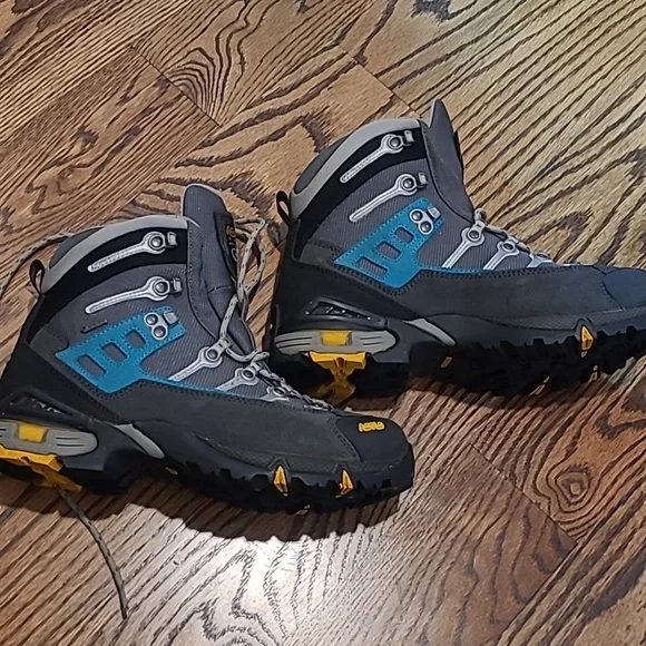 Asolo GTX Women's Gray and Blue Hiking Boots - Picture 8 of 9